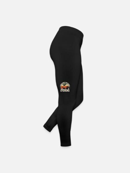 Cadeau Anniversaire 2006 Classique Chasseur 2006 - Legging en jersey Femme - noir - Droite