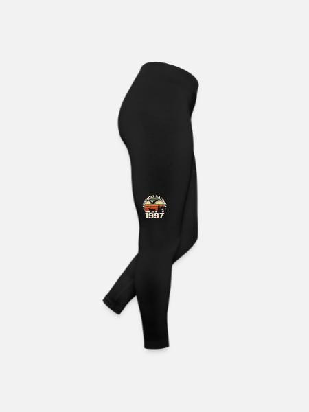 1997 Klassisches Jäger-Jubiläumsgeschenk 1997 - Frauen Jersey Leggings - Schwarz - Rechts