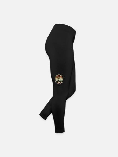 Birthday June 1941 born in June 1941 Retro 1941 - Women’s Jersey Leggings - black - Right