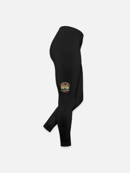 Birthday June 1944 born in June 1944 Retro 1944 - Women’s Jersey Leggings - black - Right