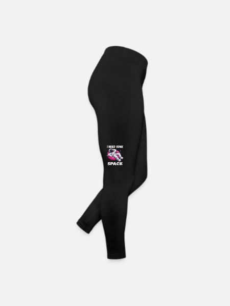 I Need Some Space - Relaxing Astronaut - Women’s Jersey Leggings - black - Right