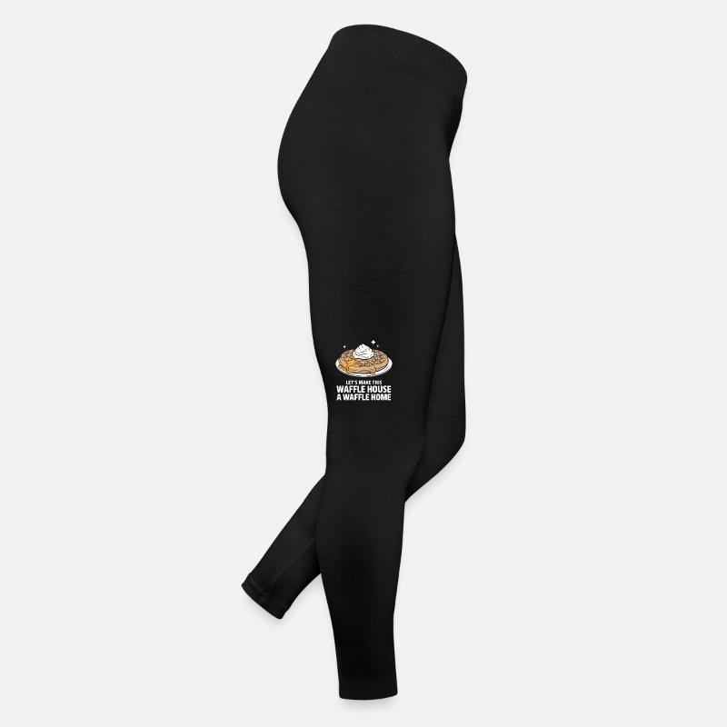 Gaufres Bonbons pour le petit-déjeuner Legging en jersey Femme