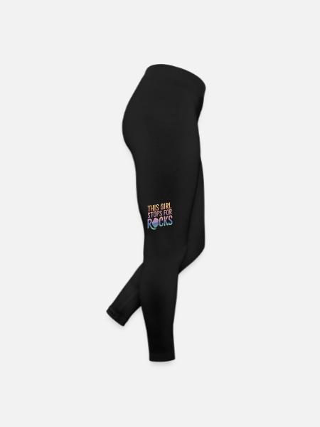 Experte für Geologie Gestein Geologe - Frauen Jersey Leggings - Schwarz - Rechts