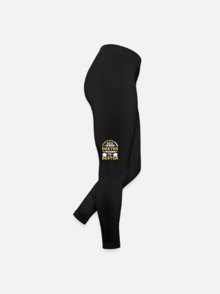 Doktor Arzt Doktortitel Medizin Promotion Geschenk - Frauen Jersey Leggings - Schwarz - Rechts