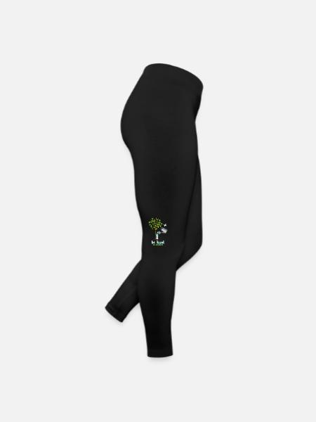 Conservation de la nature, arbre et arrosoir, protection de l’environnement - Legging en jersey Femme - noir - Droite