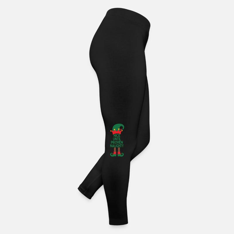 Elf Nizza, bis bewiesen unartig Frauen Jersey Leggings
