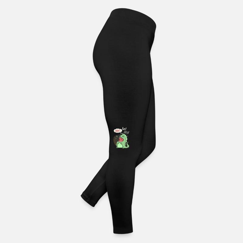 Lachender Dinosaurier, lustiger Spruch Frauen Jersey Leggings