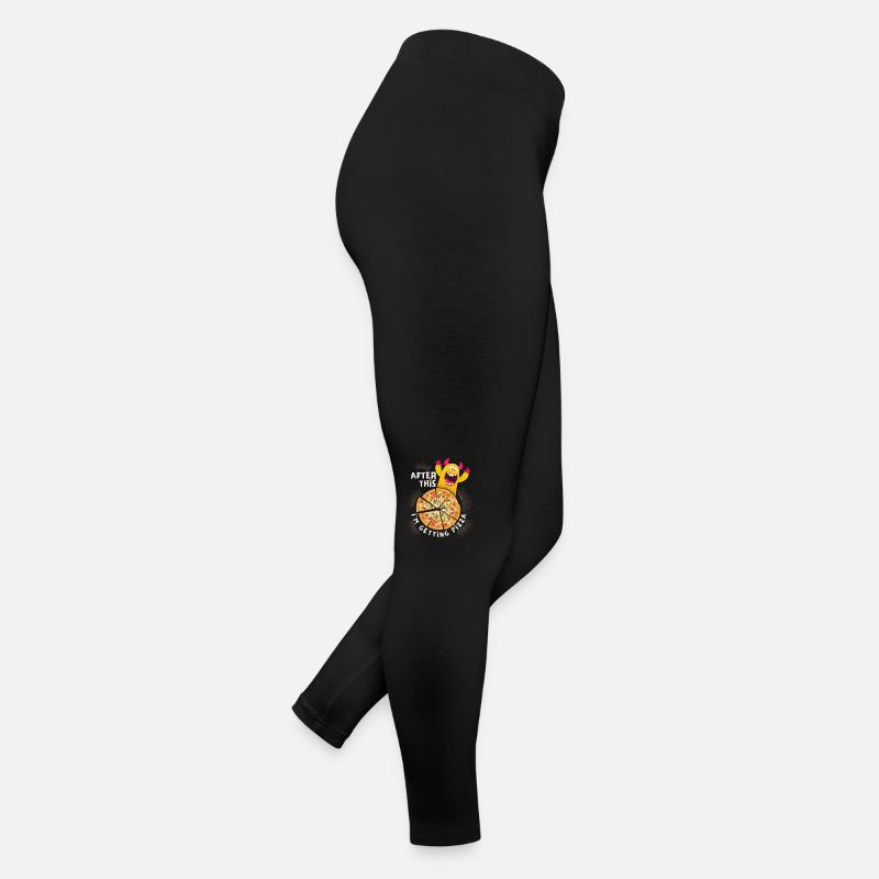 Drôle de monstre de pizza, pizzo, récompense Legging en jersey Femme