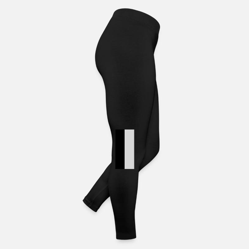 Schwarz weiss Farben Frauen Jersey Leggings