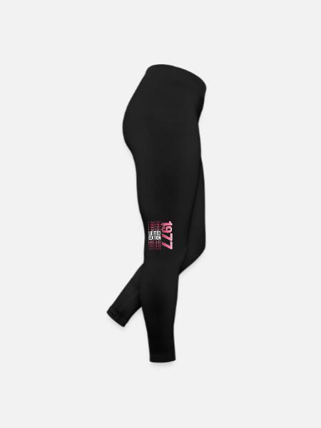 Limited Edition Since 1977 Birthday Vintage 1977 - Women’s Jersey Leggings - black - Right