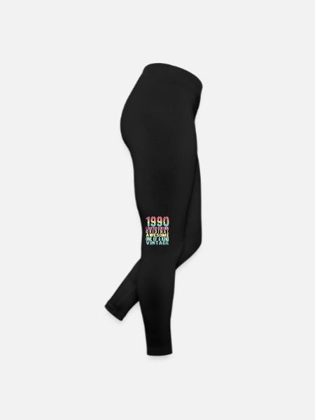 Edition limitée depuis 1990 Anniversaire Millésime 1990 - Legging en jersey Femme - noir - Droite