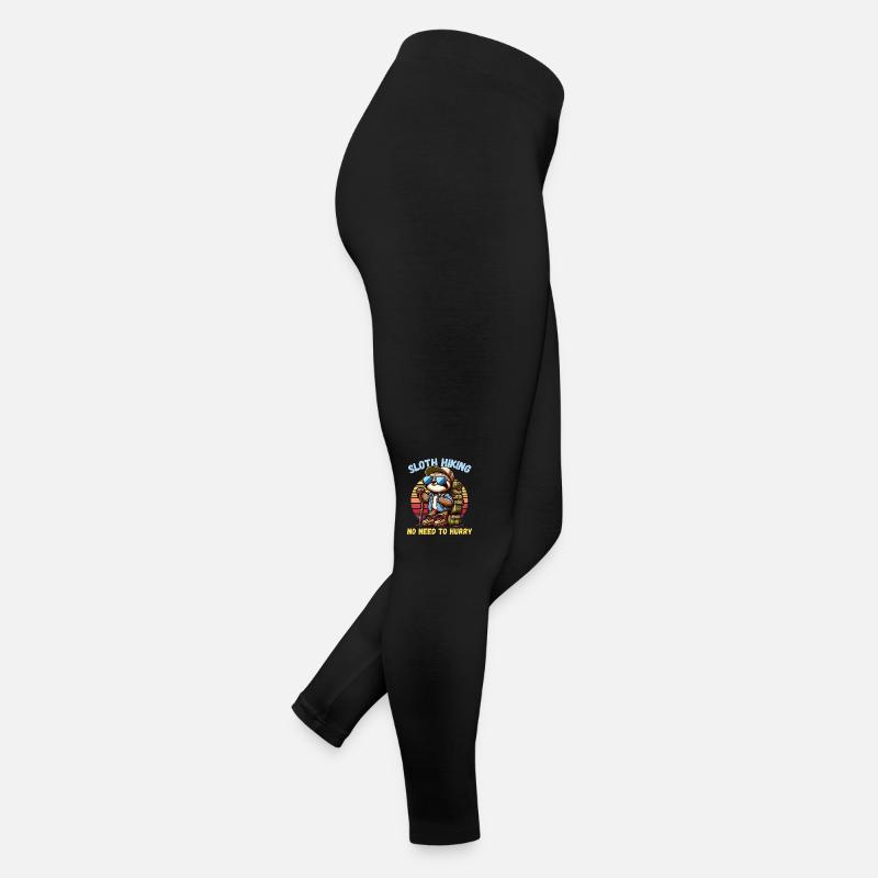 Hiking Sloth Hiking Holiday Hiking Boots Funny Women’s Jersey Leggings