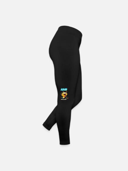 Carnaval Hyène Kölle Alaaf Costume Cologne Drôle - Legging en jersey Femme - noir - Droite