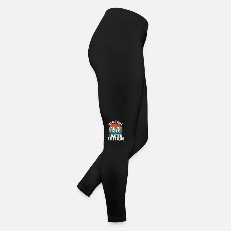 Année de naissance 1978 Vintage Limited Edition Retro Legging en jersey Femme