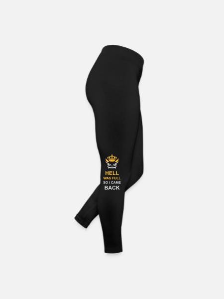 l’enfer était plein Citation - Legging en jersey Femme - noir - Droite