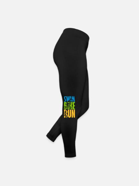 Swim Bike Run - Legging en jersey Femme - noir - Droite
