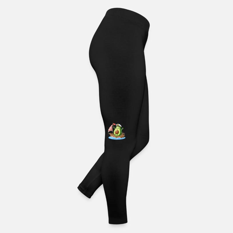 Cool dériveur à motif d’été avocat Legging en jersey Femme