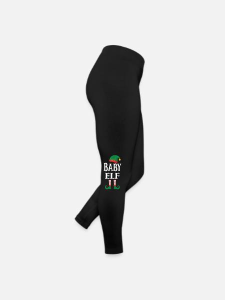 Weihnachten Baby Elf - Frauen Jersey Leggings - Schwarz - Rechts