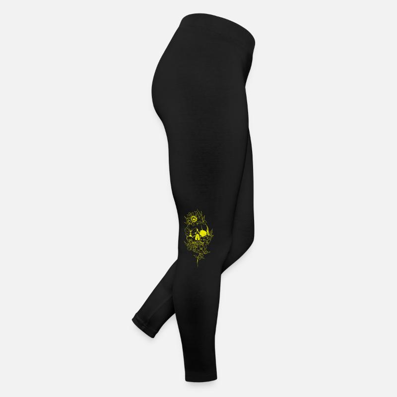 Schädel der Gesetzlosen Autobahn-Gangs Tod von Bikern Frauen Jersey Leggings