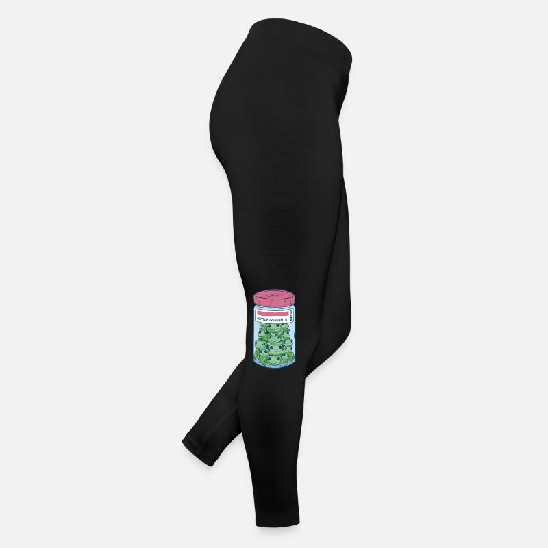 grenouilles dans un bocal Legging en jersey Femme