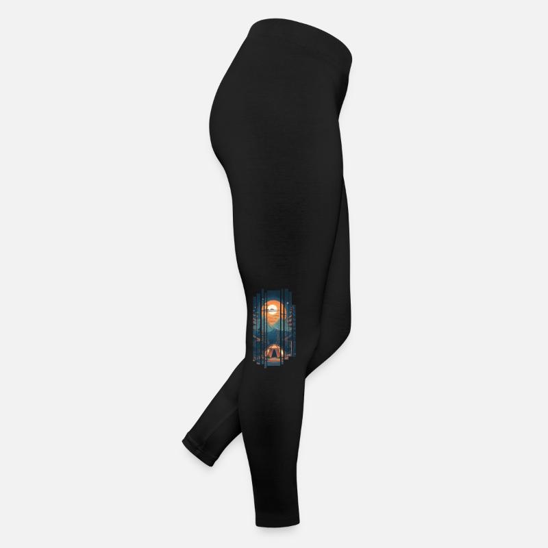 Camping Natur Wandern Frauen Jersey Leggings