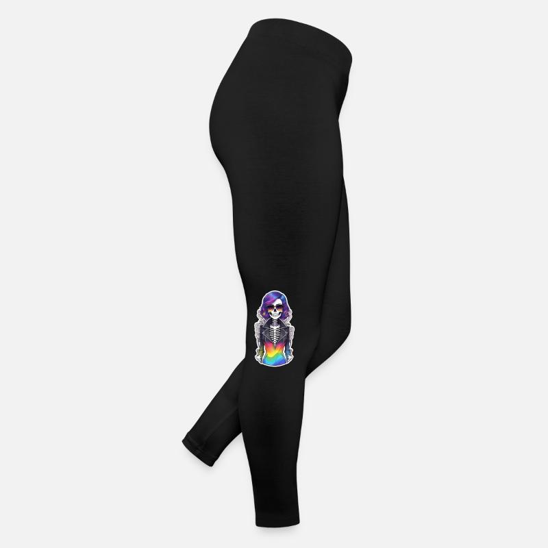 halloween - rock et arc en ciel Legging en jersey Femme