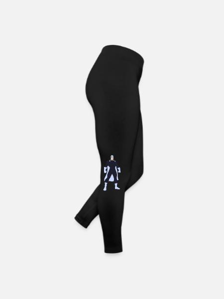 Sei ein Superheld! Seien Sie mutig! - Frauen Jersey Leggings - Schwarz - Rechts