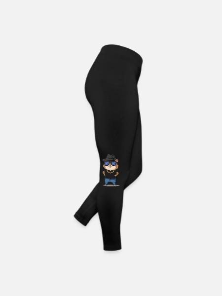 Cool Hamster Hamster Fan Sunglasses - Women’s Jersey Leggings - black - Right
