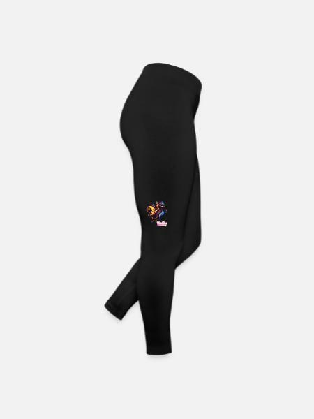 Vaulting Voltigieren Pferd Akrobatik Reiten - Frauen Jersey Leggings - Schwarz - Rechts