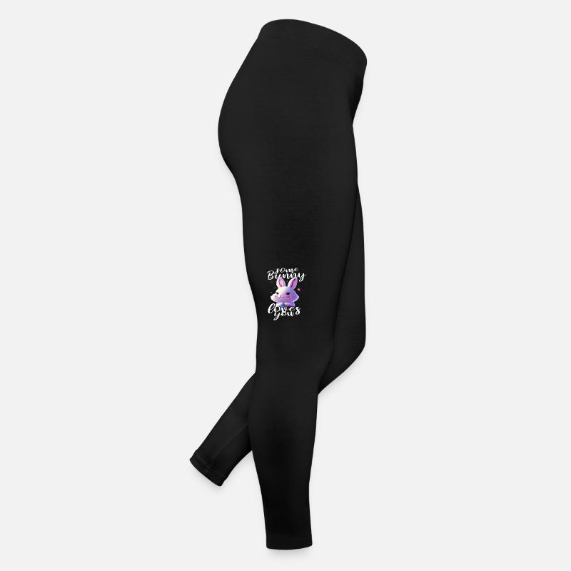 cute Easter Bunny loves you Women’s Jersey Leggings
