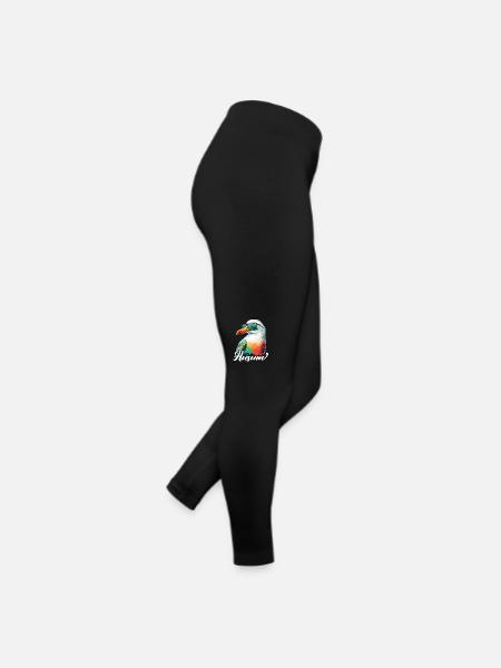 Husum vacances mouette colorée fraîche avec des lunettes de soleil - Legging en jersey Femme - noir - Droite