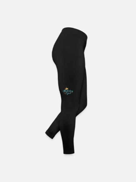 fille d’anniversaire - Legging en jersey Femme - noir - Droite