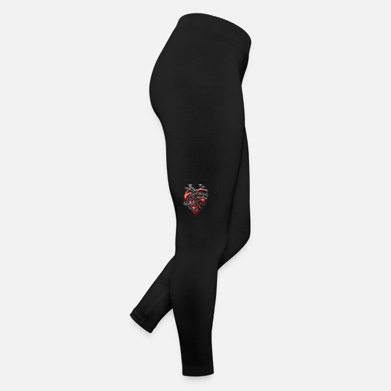 Mechanical Heart Bicycle Heart Women’s Jersey Leggings