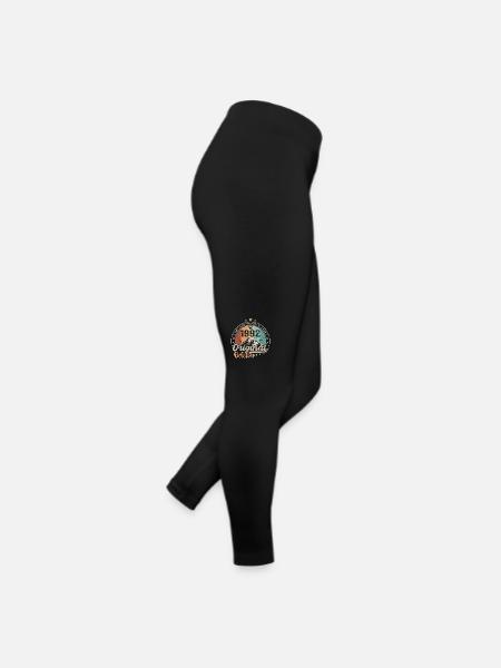 Octobre | les Légendes sont nés en Octobre 1992 - Legging en jersey Femme - noir - Droite