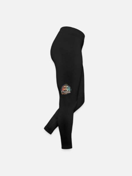 Octobre | les Légendes sont nés en Octobre 1954 - Legging en jersey Femme - noir - Droite
