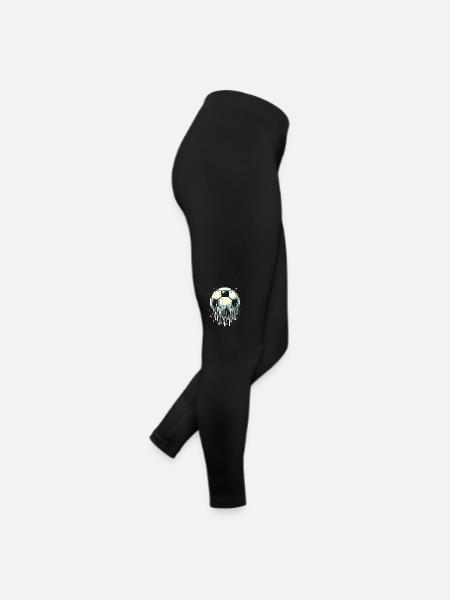 Football fondant - Legging en jersey Femme - noir - Droite