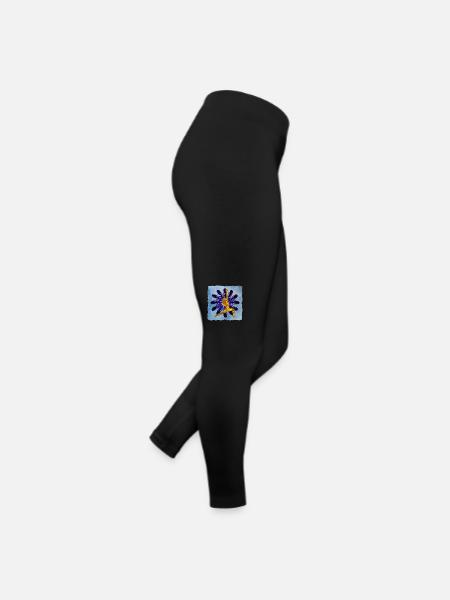 Yoga 24 e 38 - Legging en jersey Femme - noir - Droite