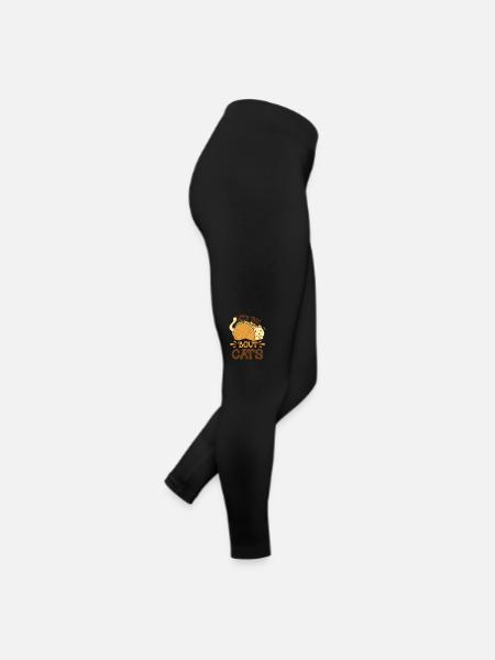 Let's Taco Bout Cats Catlover - Women’s Jersey Leggings - black - Right