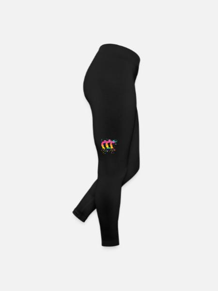 Artistic Swim Team Synchronschwimmen - Frauen Jersey Leggings - Schwarz - Rechts