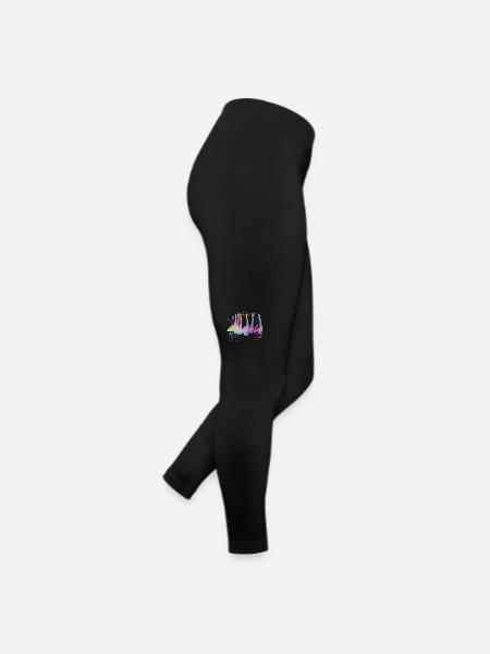 Artistic Swim Team Synchronschwimmen - Frauen Jersey Leggings - Schwarz - Rechts