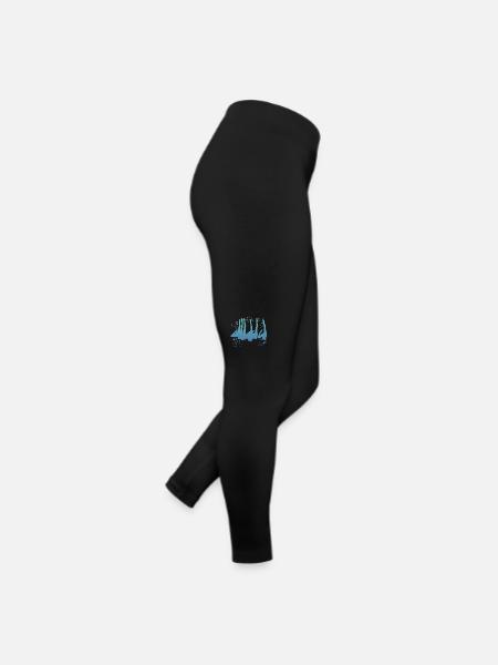 Artistic Swim Team Synchronschwimmen - Frauen Jersey Leggings - Schwarz - Rechts