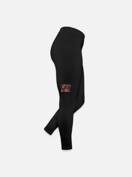 Frères en liberté Frère et sœur - Legging en jersey Femme - noir - Droite