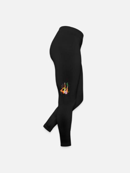 Artistic Swim Team Synchronschwimmen - Frauen Jersey Leggings - Schwarz - Rechts