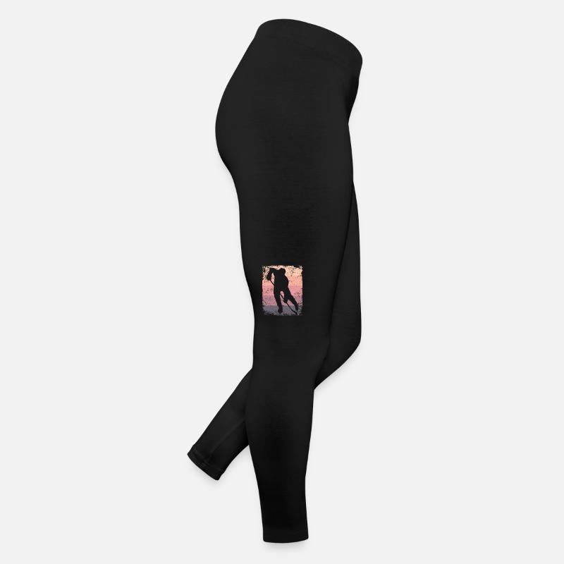 Eishockeyspieler Vintage Eishockey Frauen Jersey Leggings