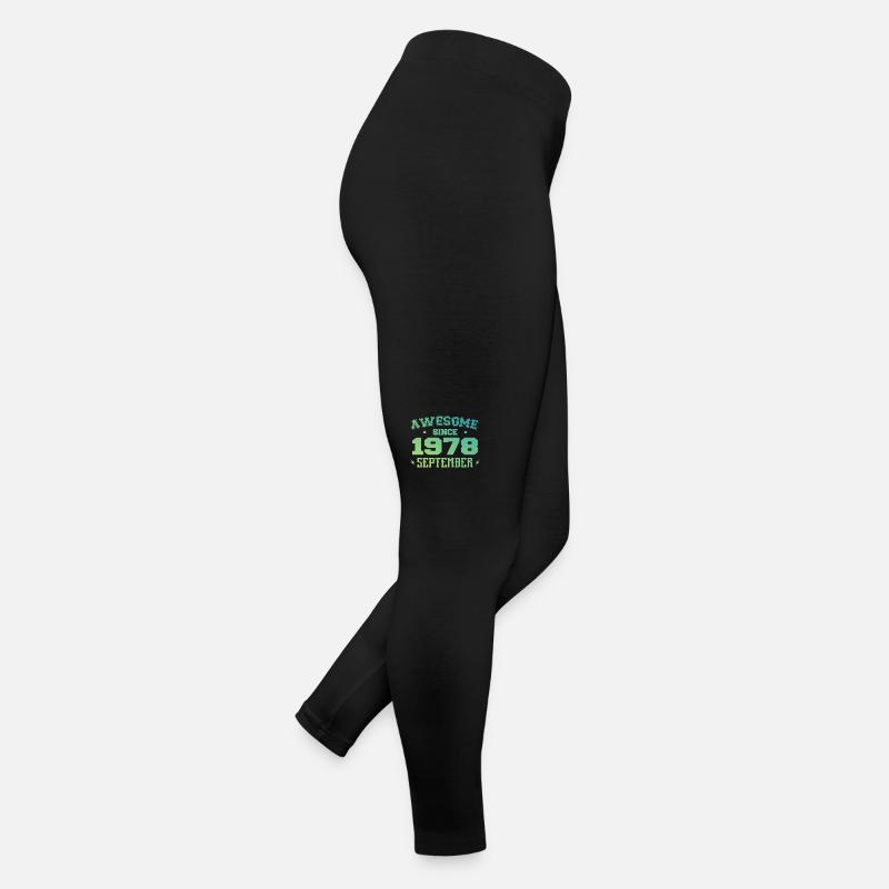 Septembre 1978 Cadeau Anniversaire Septembre 1978 Legging en jersey Femme