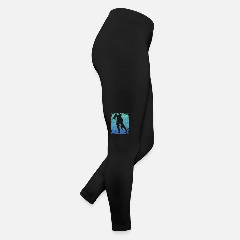 Eishockeyspieler Vintage Eishockey Frauen Jersey Leggings