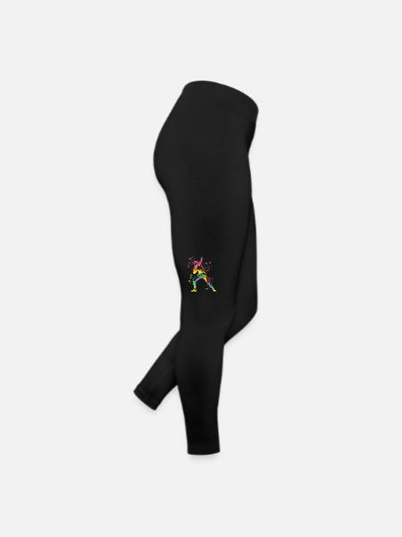 Shot Putter Colorsplash Shot Put - Women’s Jersey Leggings - black - Right