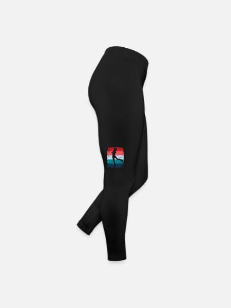 Figure Skating Figure Skating Skating - Women’s Jersey Leggings - black - Right