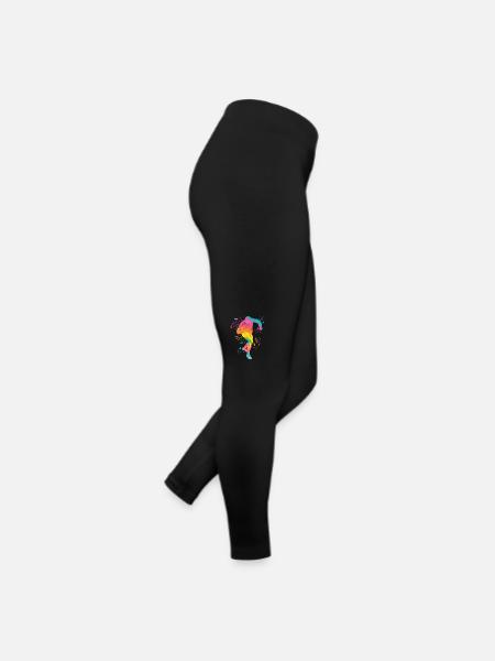 Shot Putter Colorsplash Shot Put - Women’s Jersey Leggings - black - Right