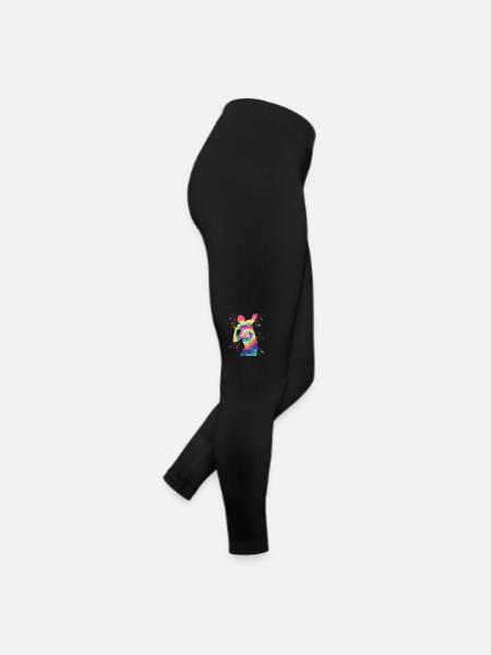 Shot Putter Colorsplash Shot Put - Women’s Jersey Leggings - black - Right